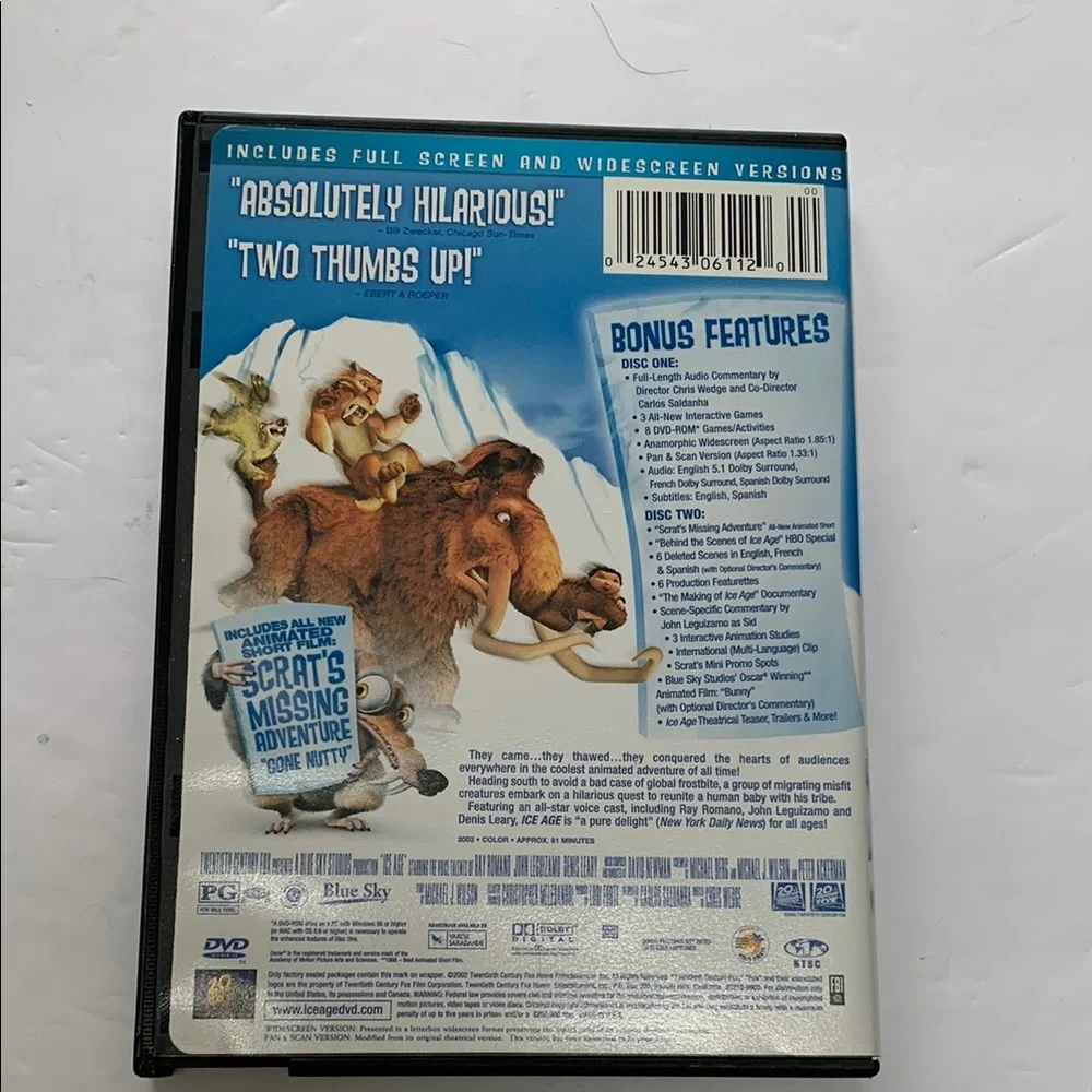 Ice Age 2-Disc Special Edition DVD. Great condition.